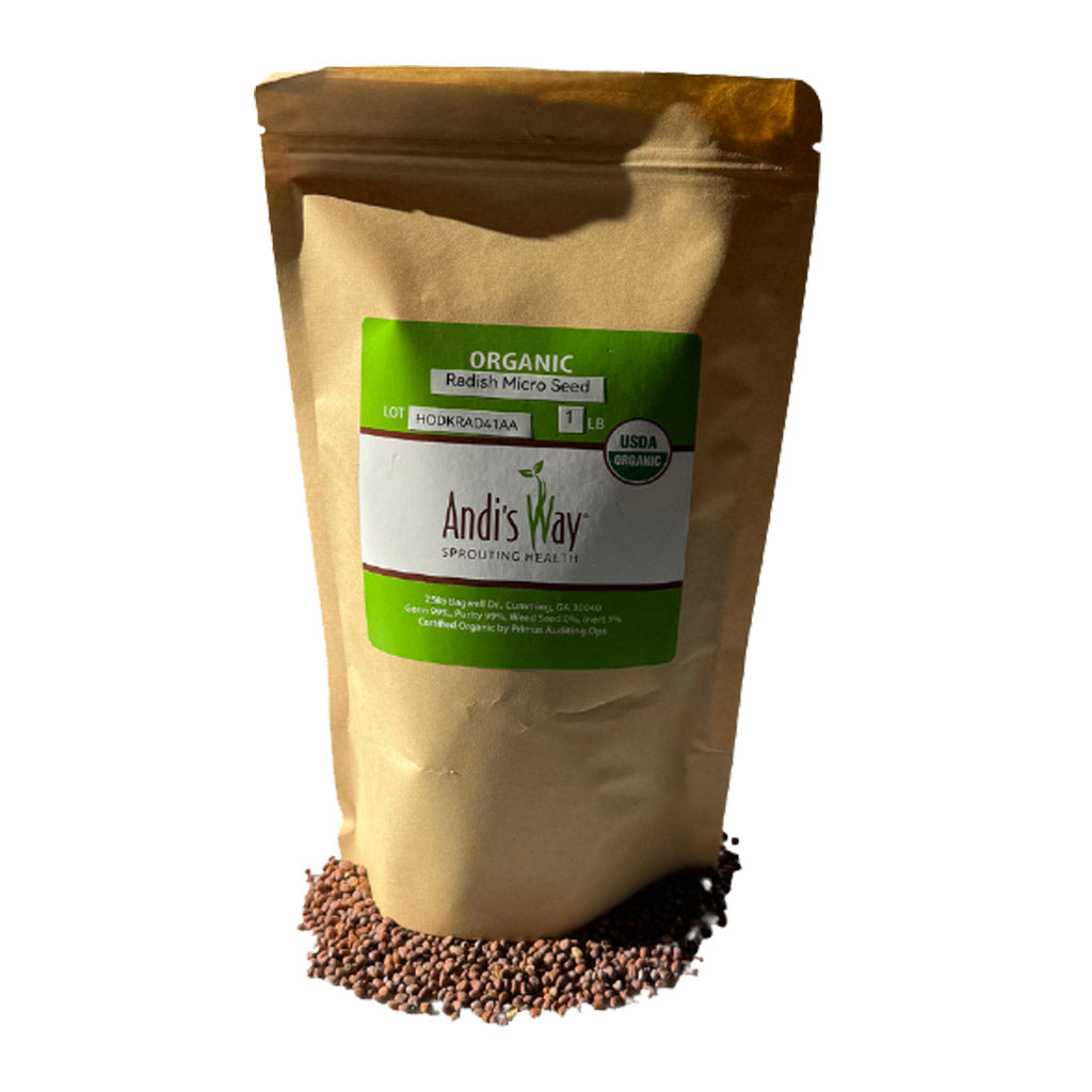 Organic Radish Micro Seeds 1LB Andisway