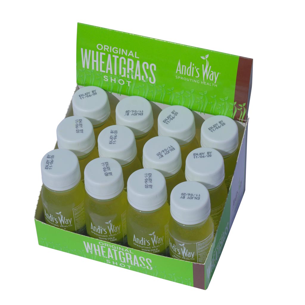 Orginial WheatGrass Immunity Shots Bottle Andisway