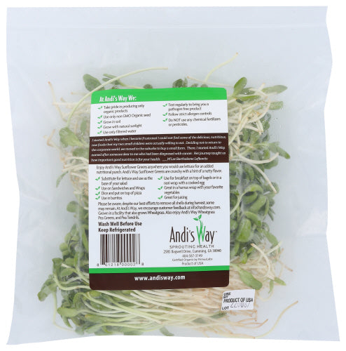 Fresh Organic Sunflower Greens