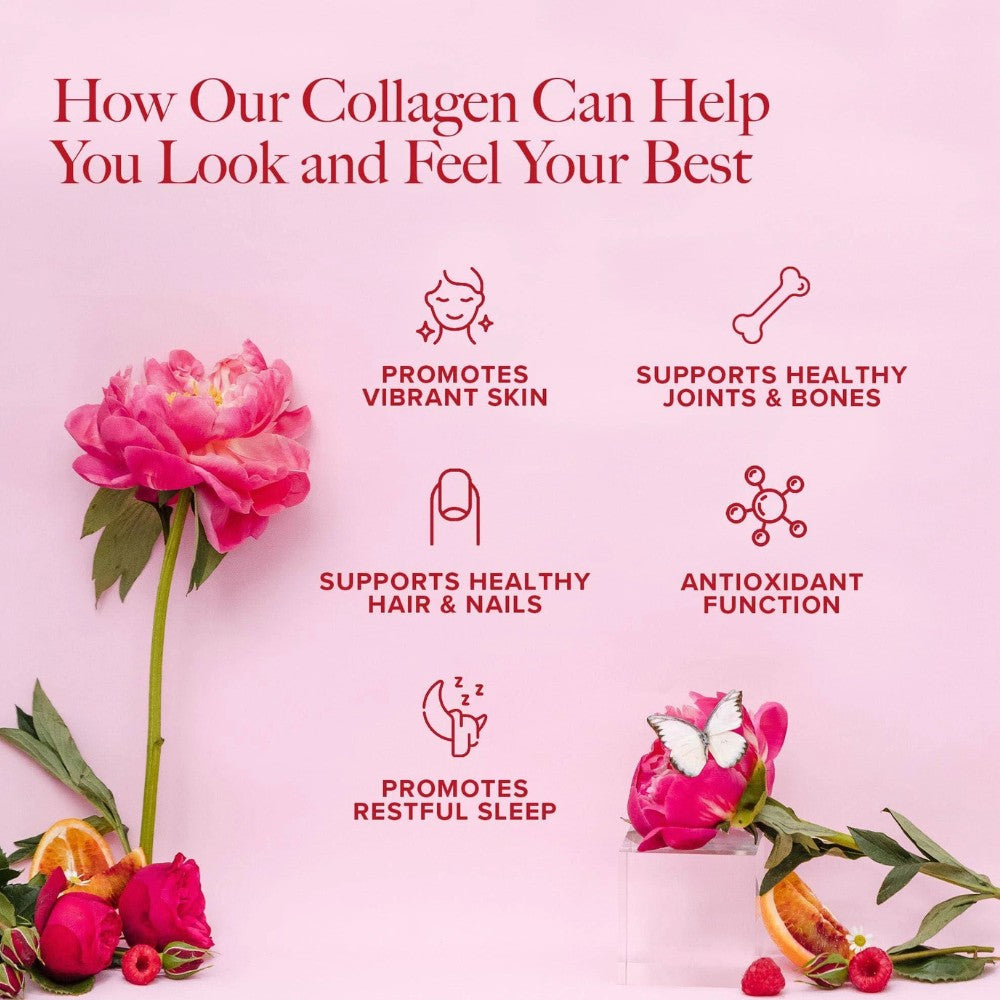 Collagen peptides supplement benefits of Type 1 and Type 3 collagen