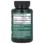 Supplement bottle with green label on a white background