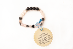 Heart infused Rose Quartz diffuser bracelet - Andi's Way