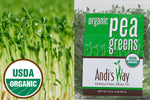 1/2 lb Fresh Organic Pea Greens - Andi's Way