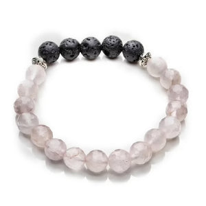 
                  
                    Load image into Gallery viewer, Rose Quartz Diffuser Bracelet - Andi&#39;s Way
                  
                